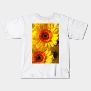 Two Yellow Orange Mums Kids T-Shirt